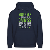 S00145  Engineer Hoodie - Engineer because badass mother fucker isn't an official job title Crewneck Gift Men's Hoodie - navy