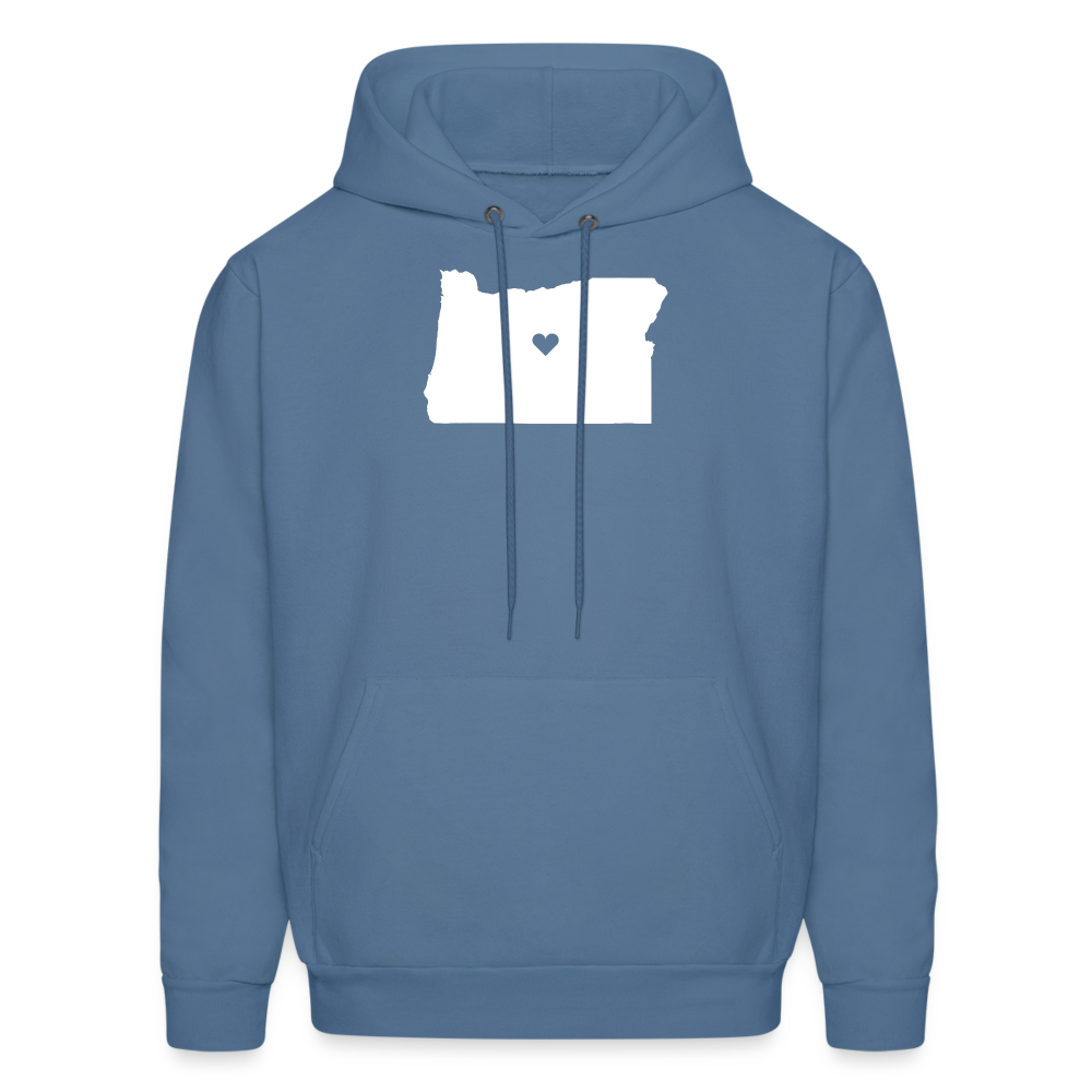 S00037 Oregon-Love  Men's Hoodie - denim blue