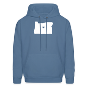 S00037 Oregon-Love  Men's Hoodie - denim blue