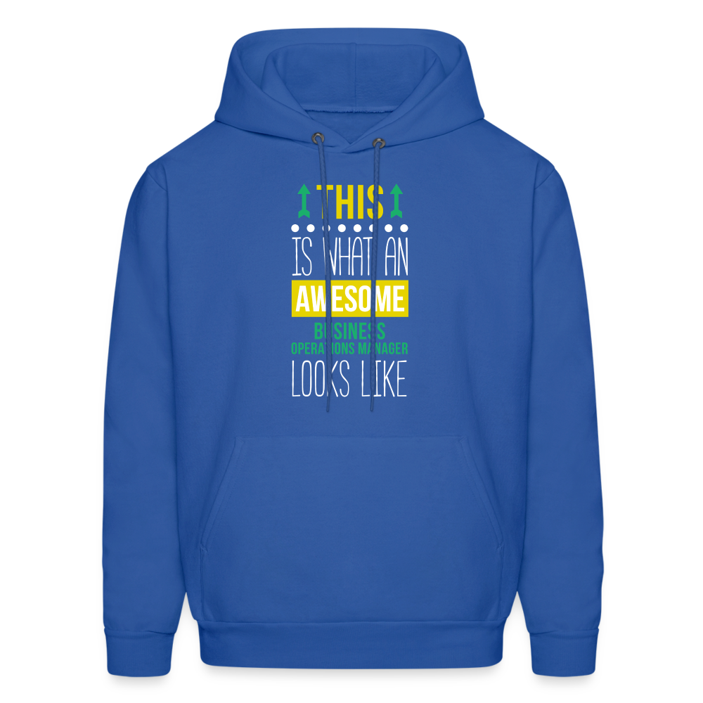 This is what an awesome Business operations manager looks like  S00080 Men's Hoodie - royal blue