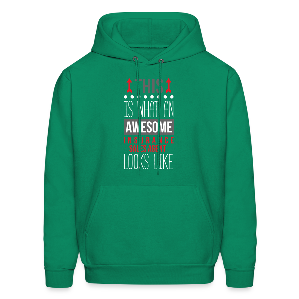 This is what an awesome Insurance Sales Agent looks like S00091 Men's Hoodie - kelly green