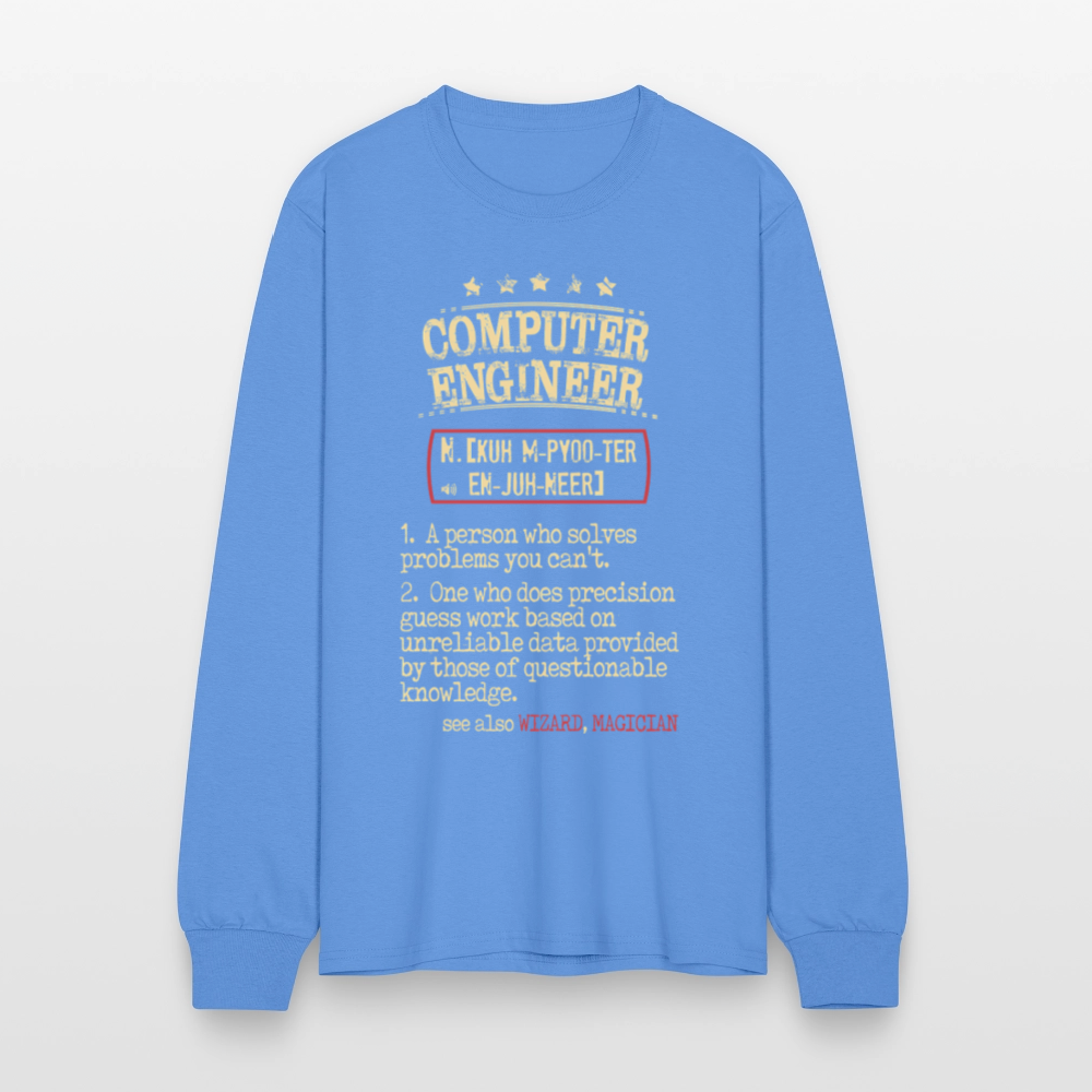 K00800 Computer Engineer crewneck - Computer Engineer see also WIZARD, MAGICIAN, - carolina blue