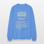 K00800 Computer Engineer crewneck - Computer Engineer see also WIZARD, MAGICIAN, - carolina blue
