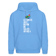 Legends are born in South Africa Unisex Hoodie - carolina blue