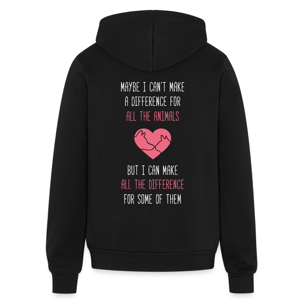 Maybe I can't make a difference for all the animals, but I can make all the difference for some of them  S00058 - black