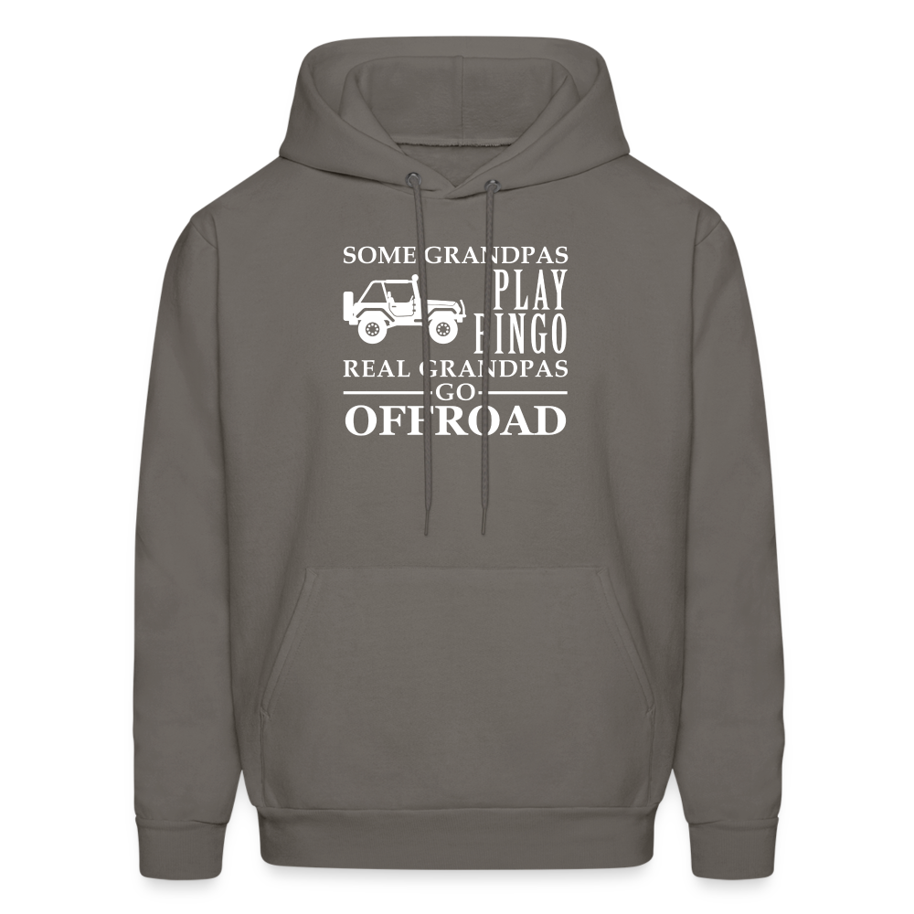 K00008 Some Grandpas play bingo, real Grandpas go Off-road  Men's Hoodie - asphalt gray