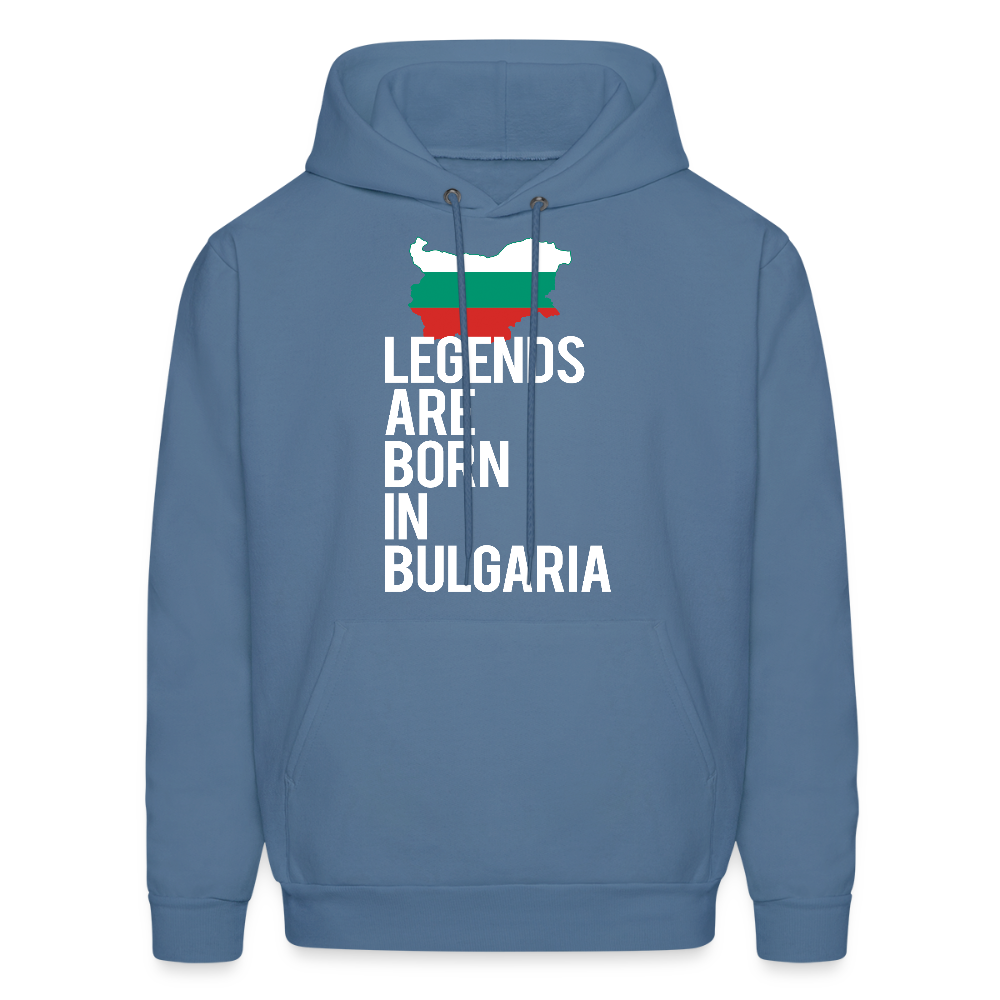 Men hoodie K00414 Bulgaria Hoodie - Legends are born in Bulgaria, Bulgarian Gift  Men's Hoodie - denim blue