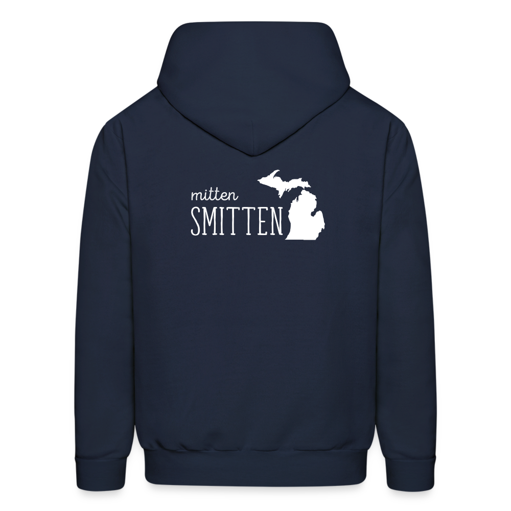 S00022 Michigan Mitten smitten Men's Hoodie - navy