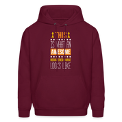 Registered nurse Hoodie - This is what an awesome Registered nurse looks like S00071 Men's Hoodie - burgundy