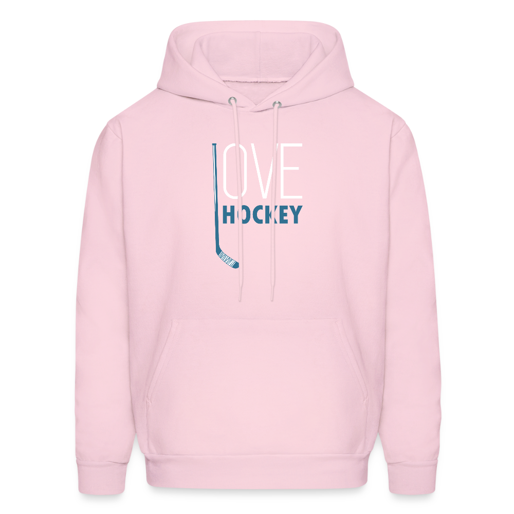 Love Hockey Hoodie S00294 - pale pink