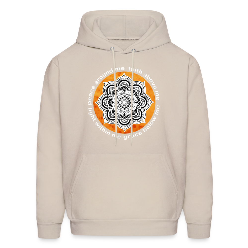 Buddhist Hoodie - Peace around me, face above me, light within me, grace below me Crewneck Gift - Sand