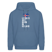 Legends are born in Iceland Men's Hoodie - denim blue