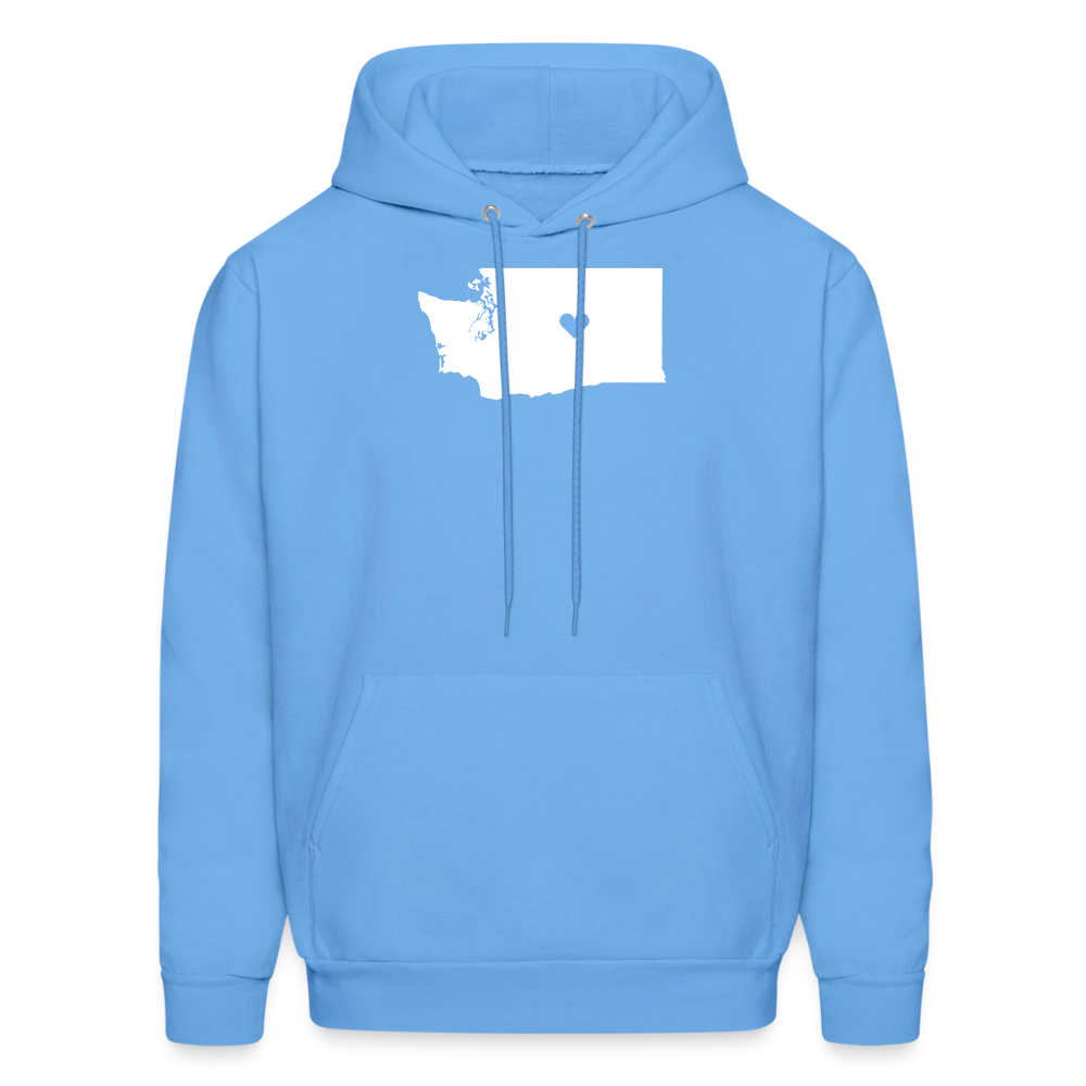 S00047 Washington -Love Men's Hoodie - carolina blue