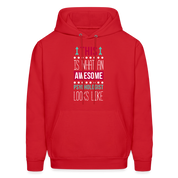 Psychologist This is what an awesome Psychologist looks like S00107 Men's Hoodie - red