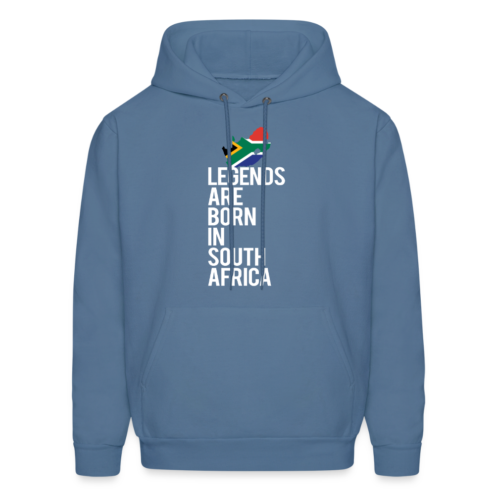 Legends are born in South Africa Unisex Hoodie - denim blue