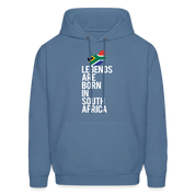 Legends are born in South Africa Unisex Hoodie - denim blue
