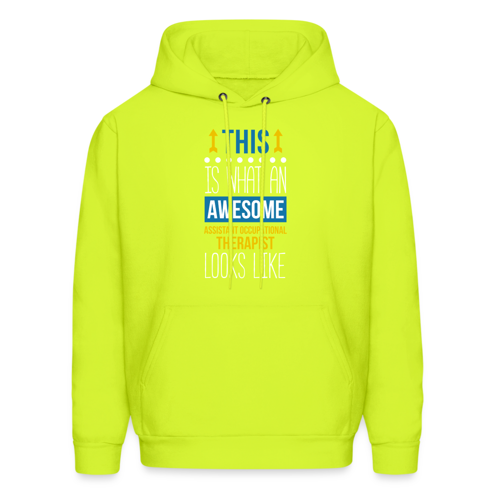 TThis is what an awesome Assistant occupational therapist looks like S00072 Men's Hoodie - safety green