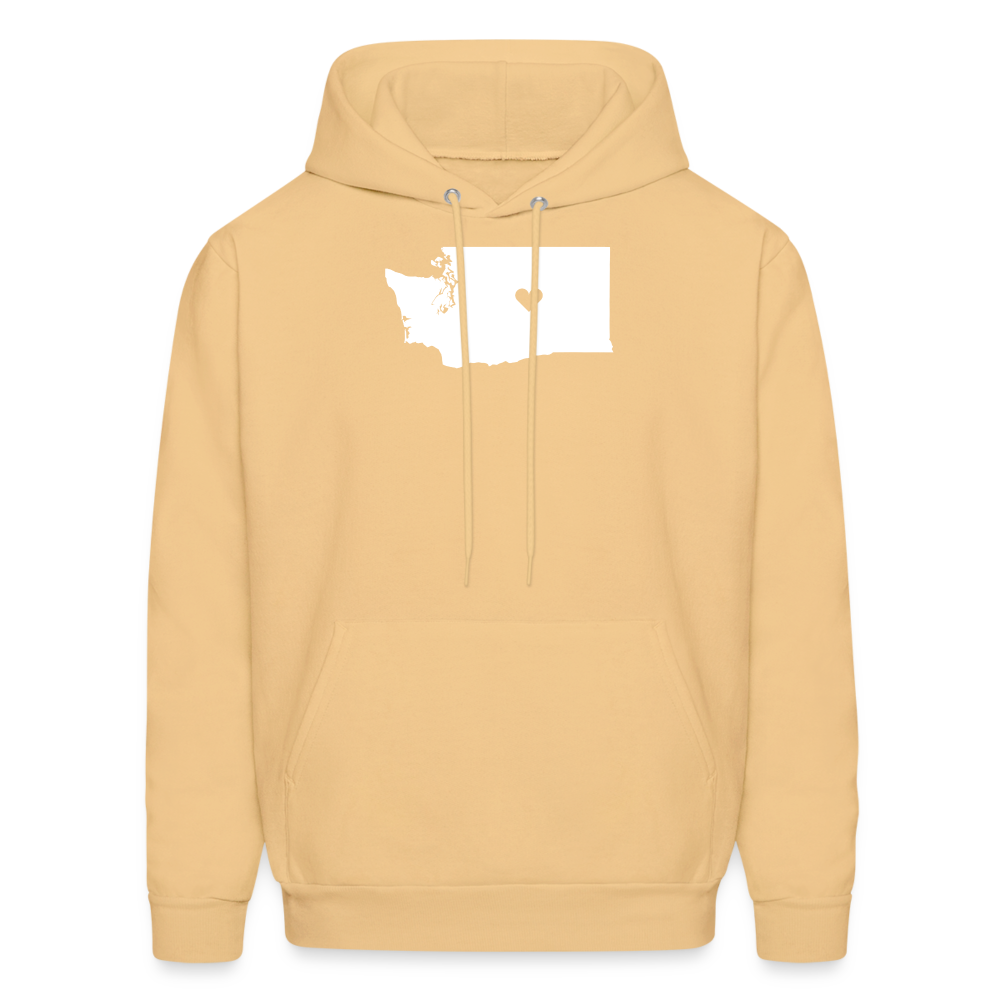 S00047 Washington -Love Men's Hoodie - light gold 