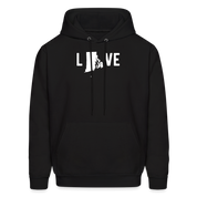 S00039 Rhode Island - Love Men's Hoodie - black