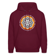 Buddhist Hoodie - Peace around me, face above me, light within me, grace below me Crewneck Gift - burgundy