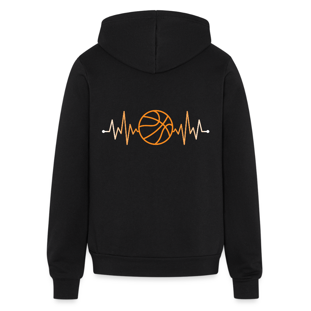 Basketball Unisex Zip Hoodie S00174 - black
