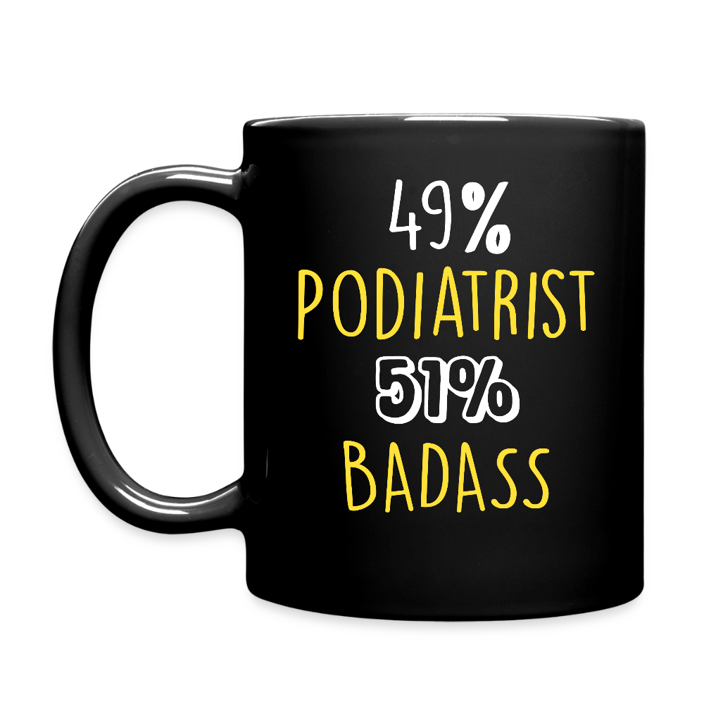 K00348 Mug for Podiatrist Gift for Podiatrist Black mug, Gift for Coffee or Tea lover, Christmas gift for coworker - black