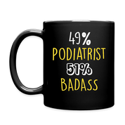 K00348 Mug for Podiatrist Gift for Podiatrist Black mug, Gift for Coffee or Tea lover, Christmas gift for coworker - black
