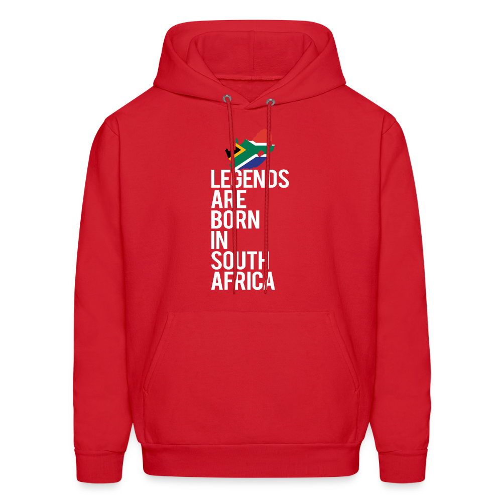 Legends are born in South Africa Unisex Hoodie - red