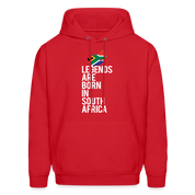 Legends are born in South Africa Unisex Hoodie - red