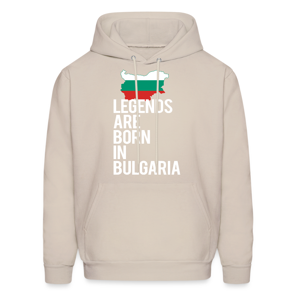 Men hoodie K00414 Bulgaria Hoodie - Legends are born in Bulgaria, Bulgarian Gift  Men's Hoodie - Sand
