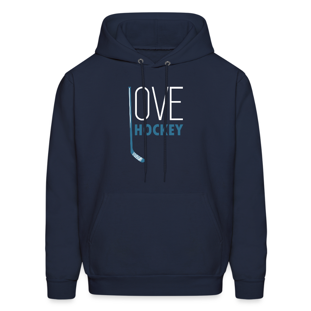 Love Hockey Hoodie S00294 - navy