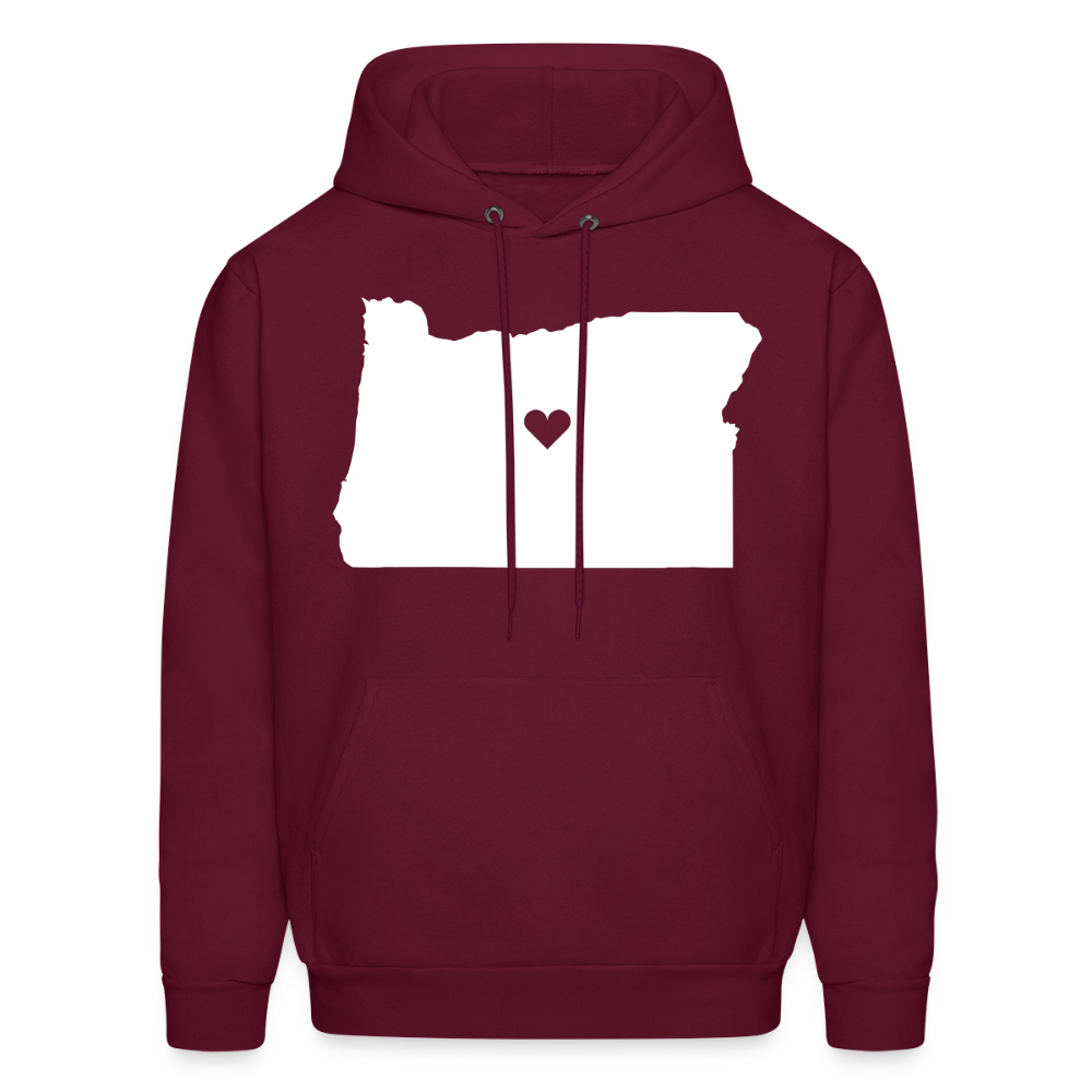 Oregon Love Hoodie - burgundy
