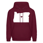 Oregon Love Hoodie - burgundy