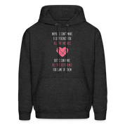 Maybe I can't make a difference for all the animals, but I can make all the difference for some of them S00058 Men's Hoodie - charcoal grey