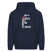 Legends are born in Slovakia Unisex Hoodie - navy