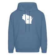 S00049Wisconsin - Love Men's Hoodie - denim blue