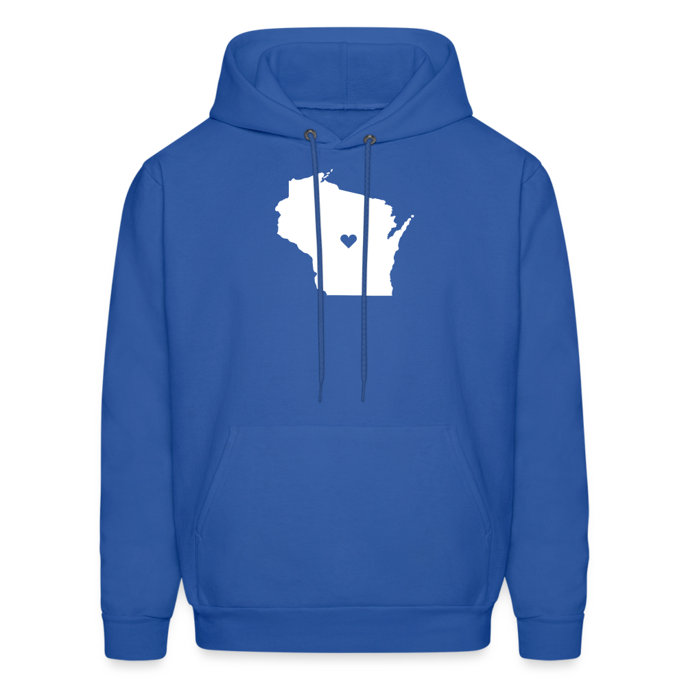 S00049Wisconsin - Love Men's Hoodie - royal blue