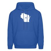 S00049Wisconsin - Love Men's Hoodie - royal blue