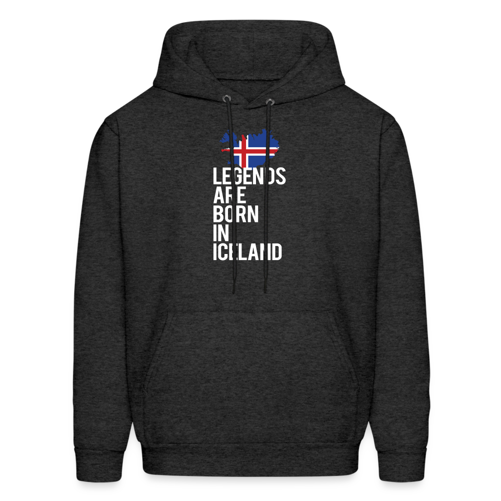Iceland Hoodie - Legends are born in Iceland, Icelandic Gift K00465 - charcoal grey