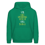 K00260  Chief Operating Officer Hoodie - Operating Officer Apparel, Operating Officer GiftMen's Hoodie - kelly green