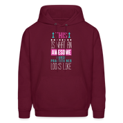 Nurse Practitioner Hoodie - This is what an awesome Nurse Practitioner looks like S00066 Men's Hoodie - burgundy