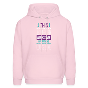This is what an awesome Operations research analyst looks like  S00069 Men's Hoodie - pale pink