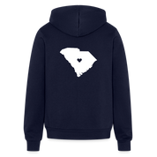 Love South Carolina Zip Hoodie S00040 - navy
