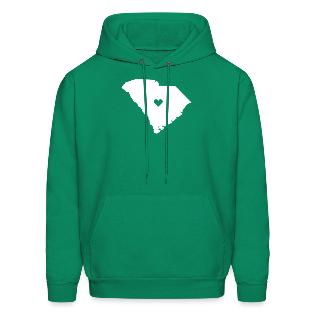 S00040 South Carolina-Love  Men's Hoodie - kelly green