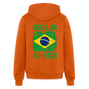Brazilian Jiu Jitsu Flag Gildan Heavy Blend Adult Zip Hoodie - autumn