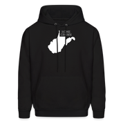 S00048 West Virginia- Home grown Men's Hoodie - black