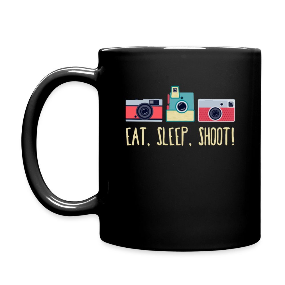 Eat, sleep, shoot! Full Color Mug - black
