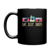 Eat, sleep, shoot! Full Color Mug - black