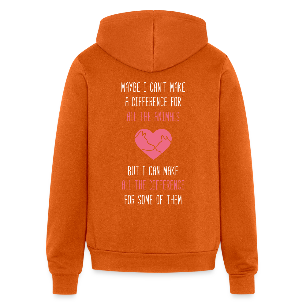 Maybe I can't make a difference for all the animals, but I can make all the difference for some of them  S00058 - autumn