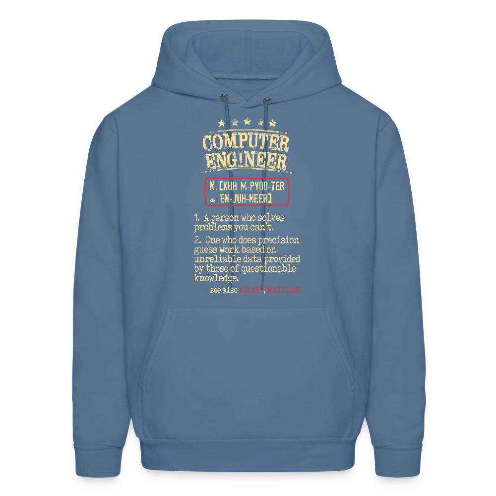 K00800  Computer Engineer Hoodie - Computer Engineer see also WIZARD, MAGICIAN, Computer Engineer GifMen's Hoodie - denim blue
